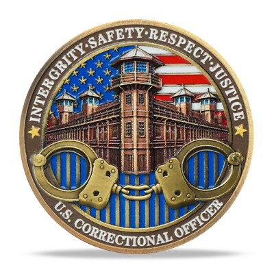 American Correctional Officer Challenge Coin - Law Enforcement Collectible Coin