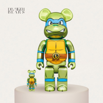 BE@RBRICK LEONARDO CHROME Ver. 100％ & 400％