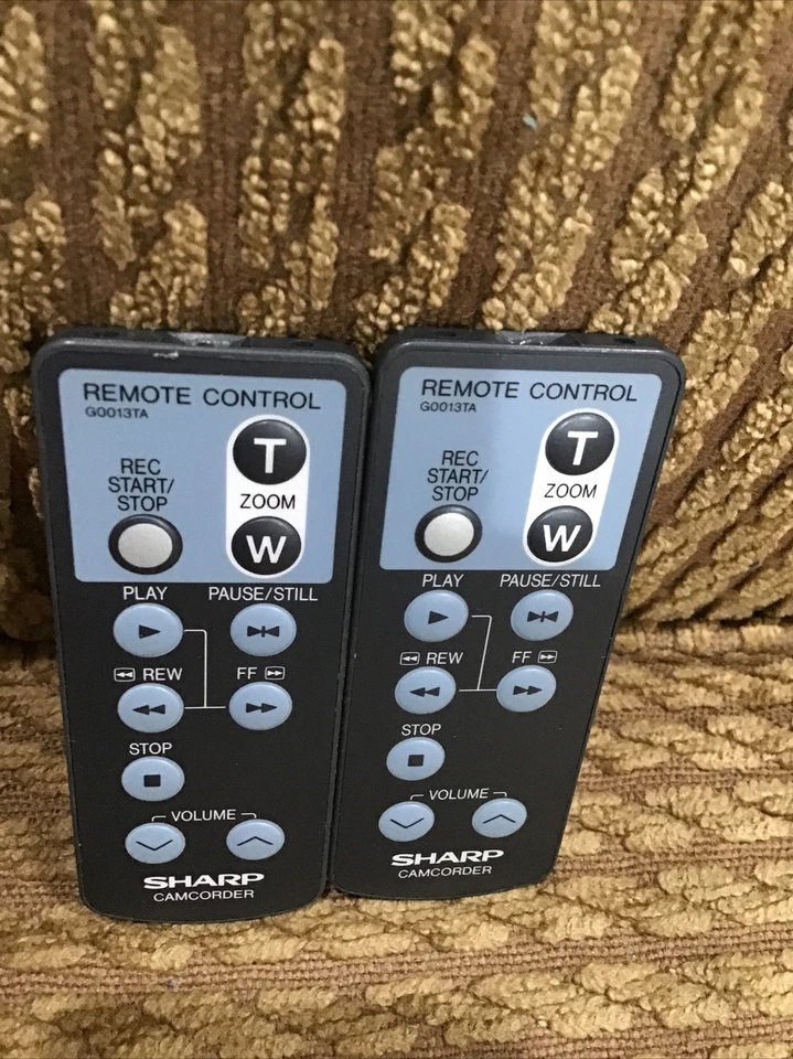 Lot Of 2 Remotes For G0013TA Sharp Camcorder - Image 2 of 3