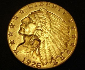 Details About 1926 2 12 Indian Head Gold Coin Quarter Eagle Bu Ms