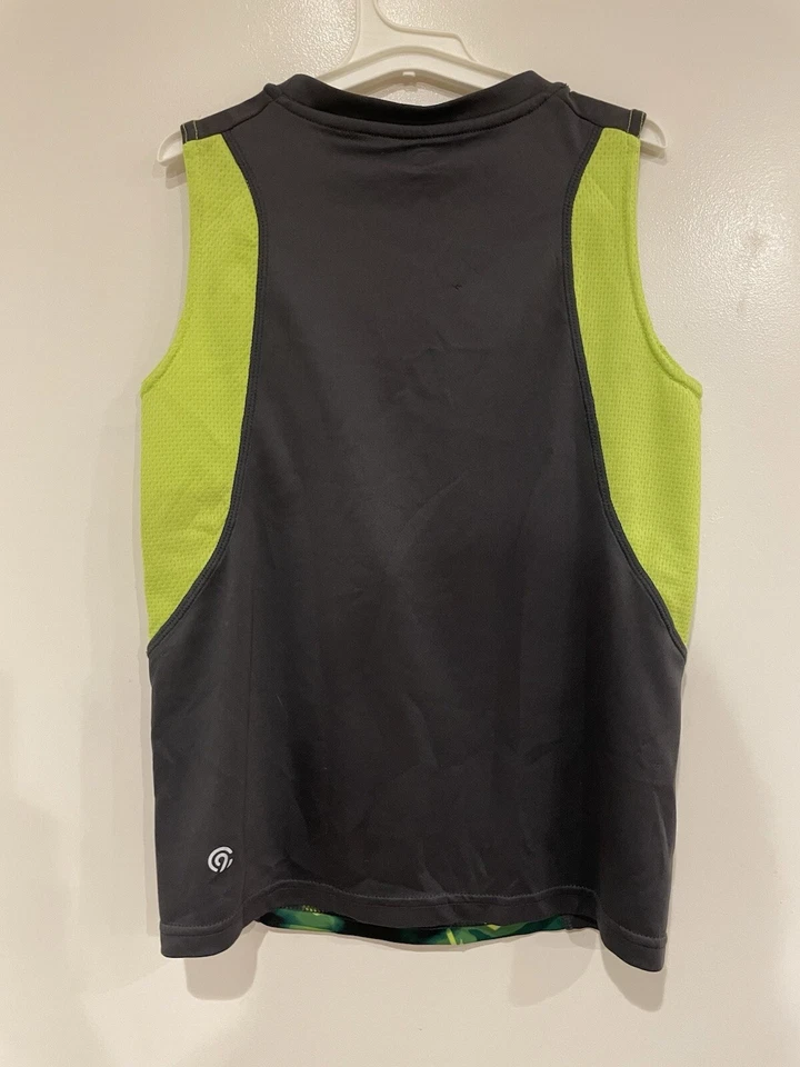 C9 Champion Kids Boys 100% Polyester Sleeveless Crew Neck Tank Top Green Gray M - Image 3 of 3