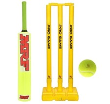 MRF Plastic Cricket Kit, Full Size 34 X 4.5inches  For 12 And Above Years 