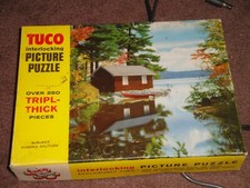 VINTAGE TUCO PUZZLE Summer Solitude Cottage Scene COMPLETE