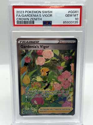 Gardenia’s Vigor SR psa10 PSA 10 Gardenia's Vigor SR Pokemon Japanese Full Art 078/067