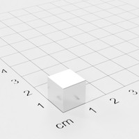 10X Neodym WüRfelmagnet, 10X10X10Mm, Vernickelt, Grade N52