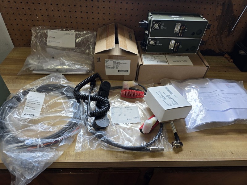  Harris L3 DC Power Adapters RF-5800H Falcon II PRC 150 & Accessories Lot 