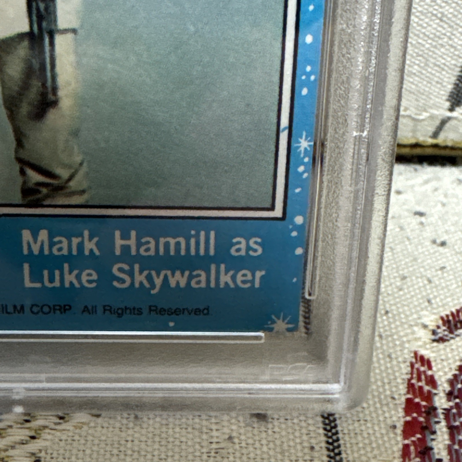 1977 PSA 7 Topps Star Wars Mark Hamill as Luke Skywalker #57 Rookie RC PSA 7 NM view 9