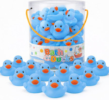 36 Pieces Classic Rubber Duck Bath Toys - No Holes BPA Free Floating Duckies for