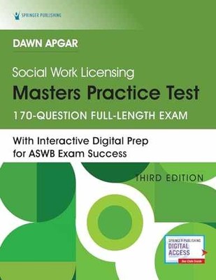 Social Work Licensing Masters - Paperback, by Apgar PhD LSW - Acceptable