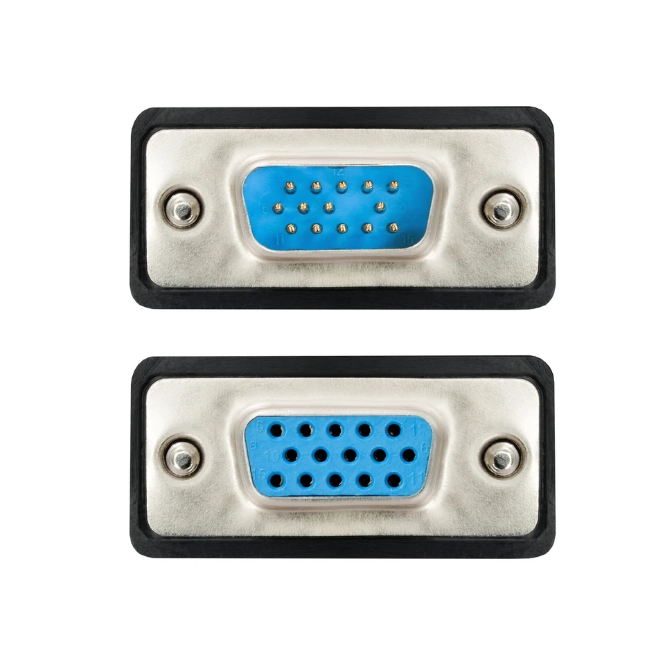 1,8m VGA Monitorkabel Verlängerung Verlängerungskabel HD S-VGA Kabel 2x Ferrit - Bild 3 von 4