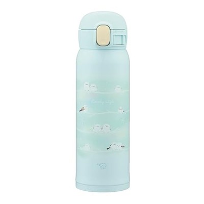 Zojirushi SM-WJ48-GZ Kids Water Bottle 480ml Thermos Insulated One-Touch Green