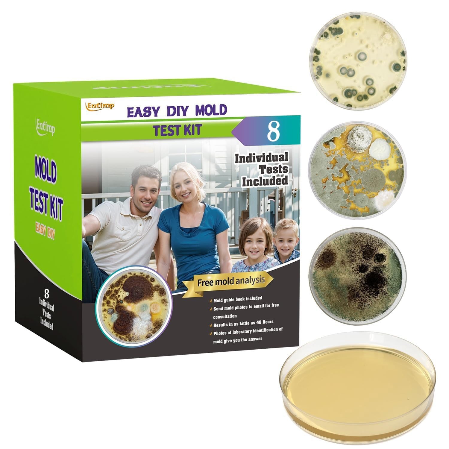 Mold Test Kit for Home Within 8 Individual Tests,DIY Detector at...