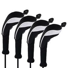 Andux Long Neck Golf Hybrid Club Headcovers With Interchangeable Numbered Tags,_