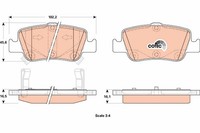 Bremsbelagsatz FÜR Toyota Auris ( E15 ), Toyota Auris ( E18 ) - TRW GDB3480