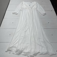 Ever Pretty White Lantern Sleeve Chiffon Floral Embroidered Waist Dress Women 12