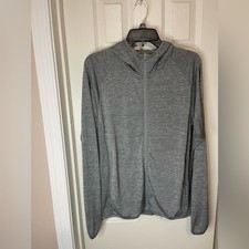 Uniqlo Full zip Lightweight Grey Comfy Hoodie size Medium