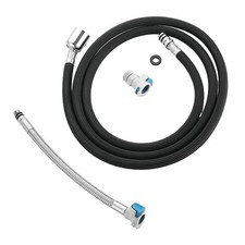 Pull Down Kitchen Faucet Hose Replacement 59"L x 0.55"W, Nylon Black