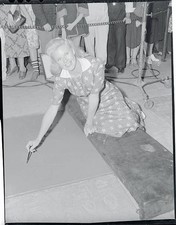 Ginger Rogers film star leaves her signature imprint of her dancing- Old Photo