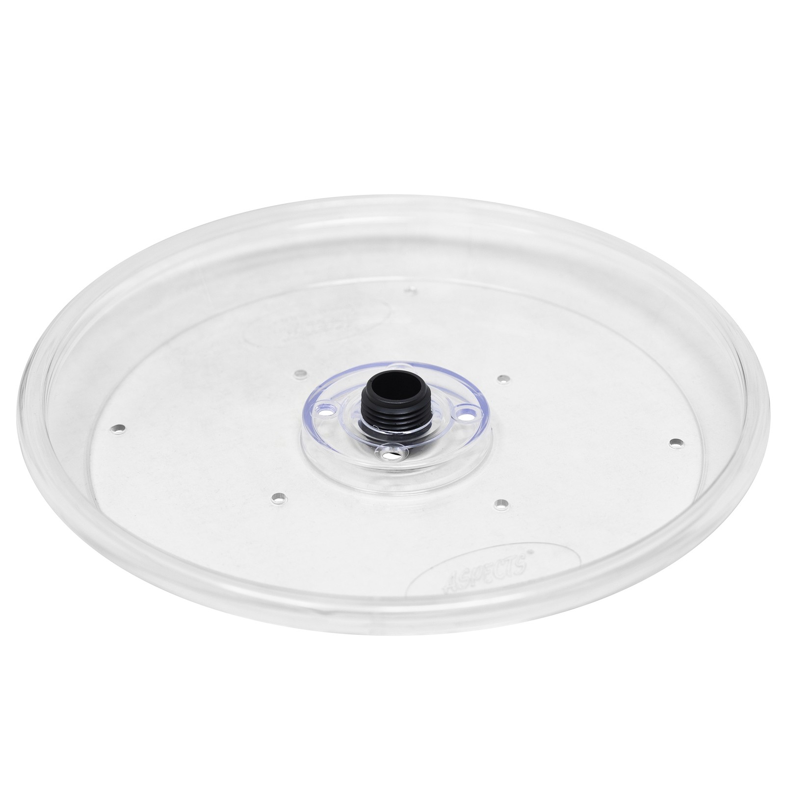 Aspects Round Plastic Seed Tray for Bird Feeders, Clear, 8.5