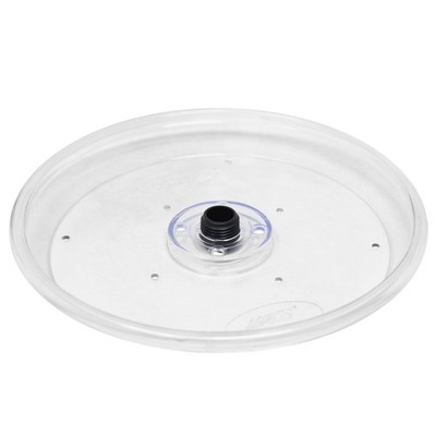 Aspects Round Plastic Seed Tray for Bird Feeders, Clear, 8.5in Diameter