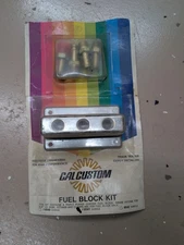 NOS Vintage Cal Custom 3 Port Fuel Block Kit Chevrolet Pontiac Olds Ford Mopar