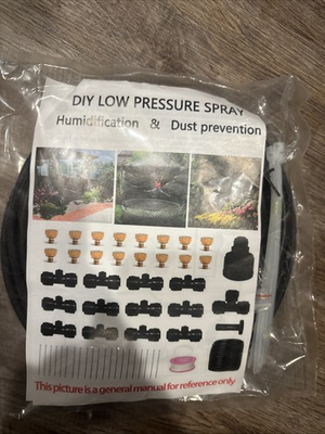 #ad 6 meter 19.5 ft misting spray low pressure irrigation patio or trampoline $8.99