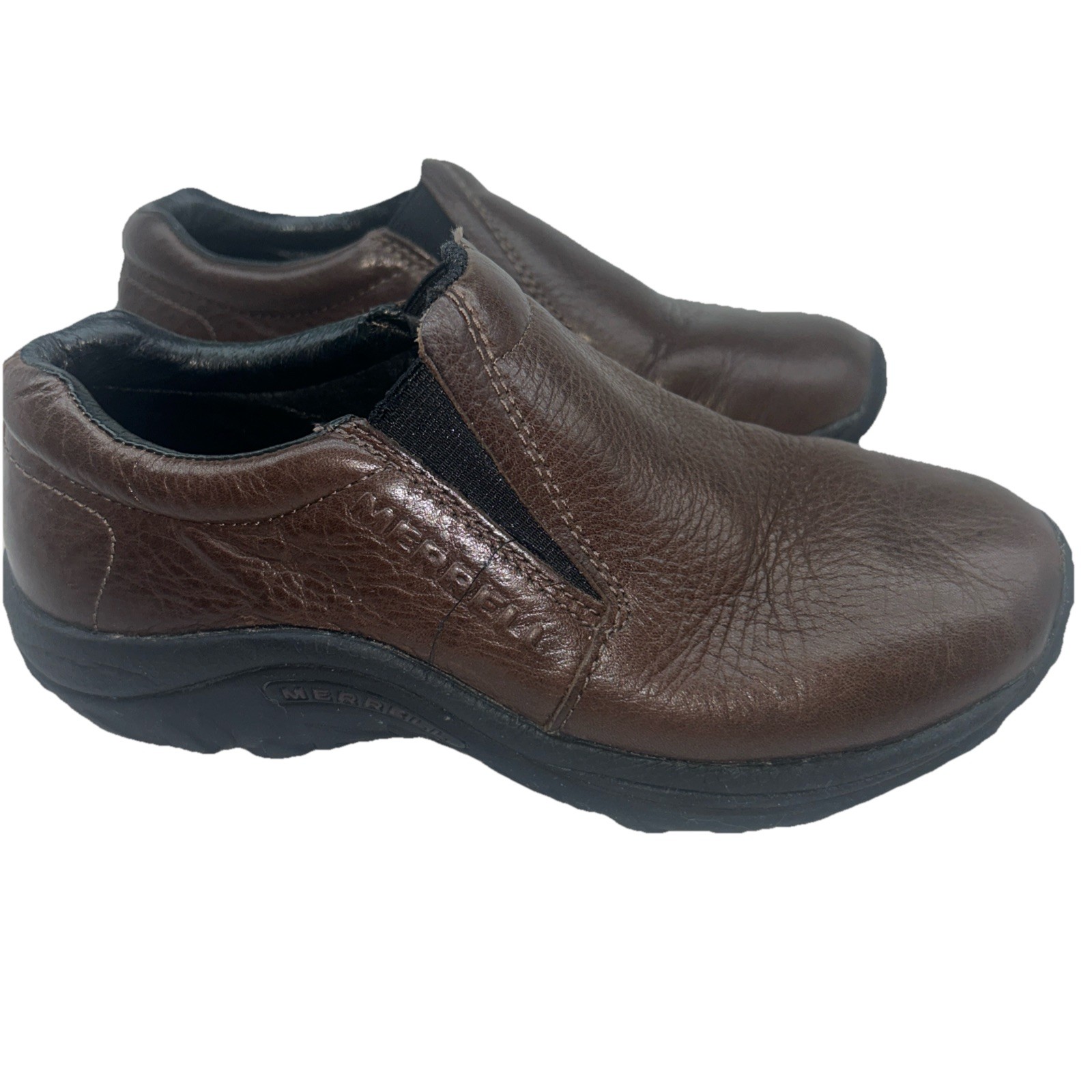 Merrell Moc scarpe slip on 6 5 donna pelle giungla mogano marrone