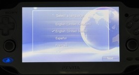 Sony PS Vita PCH-1000 PCH 1000 Console White w/16GB memory card - Very Good