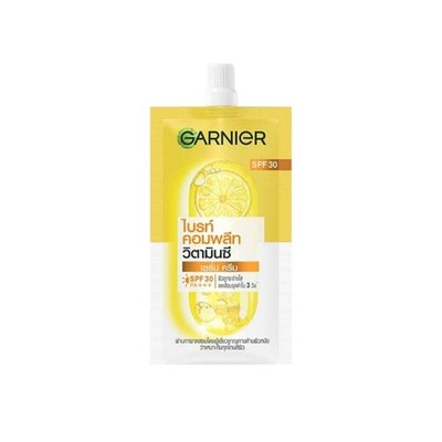 6 x 7 ml Garnier Skin Naturals Bright Complete Vitamin C Serum UV Cream SPF30++