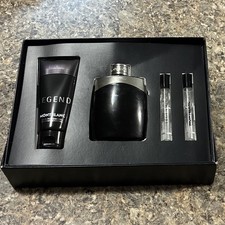 Montblanc Legend Gift Set for Men - 3.3 oz EDT + 0.25 oz EDT x2 + 3.3 oz S/Gel