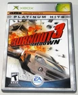 Burnout 3: Takedown Platinum Hits (Microsoft Xbox, 2005) Complete Game CIB