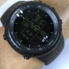 O.T.S Men T7005G Sport Outdoor Black Rubber Q...