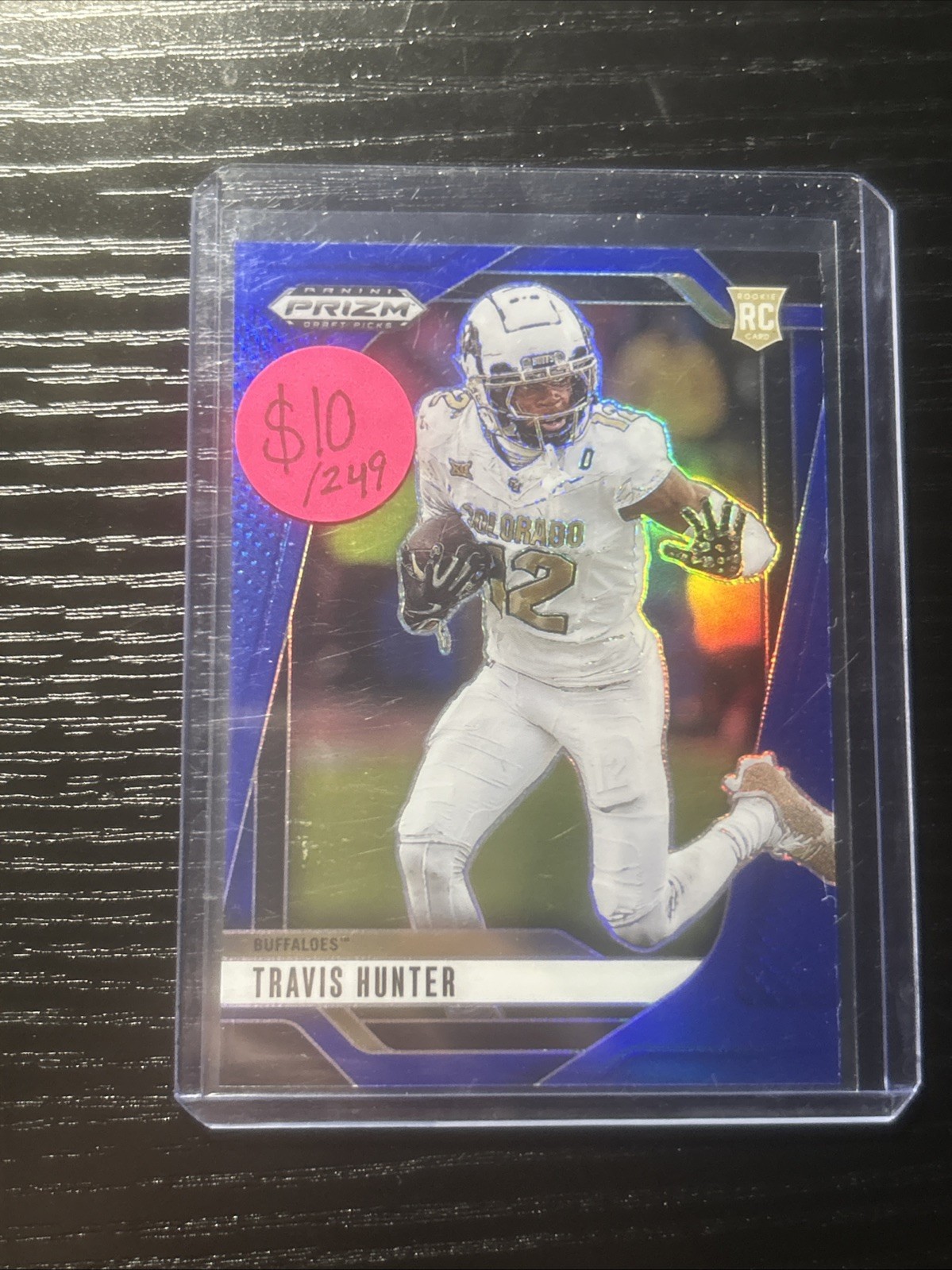 2025 Panini Prizm Draft Picks - Travis Hunter #21 Blue Prizm /249 (RC)