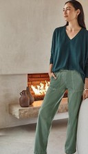 NWT J.Jill Pure Jill Garment-Dyed Patch-Pocket Pants