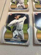 2023 1st Bowman 1st Rookie Cards Lot Of 70 Cards Miami Marlins Emmett Olson
