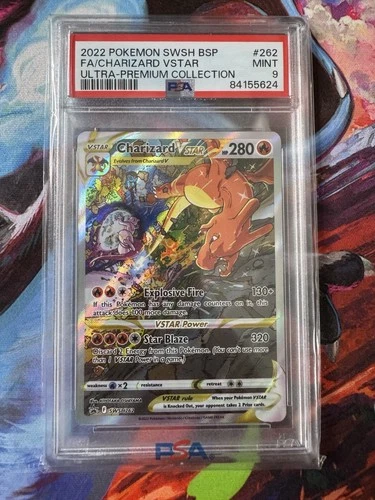 Fa/Charizard Vstar 2022 Pokemon Swsh Black Star Promo #SWSH262 PSA 9