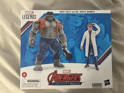 Hasbro Avengers 60th Anniversary Marvel Legends Gray Hulk and Dr. Bruce Banner 