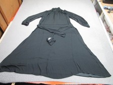 Banana Republic Maxi Dress Womens Medium Petite Gray High Neck Whimsigoth formal