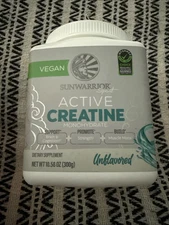Sunwarrior Creatine Monohydrate Powder Pre Workout, 300 Grams 60 Serv. Ex: 5/27