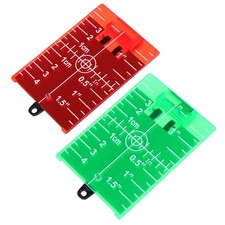Convenient Indoor/Outdoor Use Red and Green Lase Level Target Card Plate