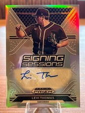 2021 Panini Prizm Draft Picks #SS-LT Levi Thomas Signing Sessions [AU] Padres