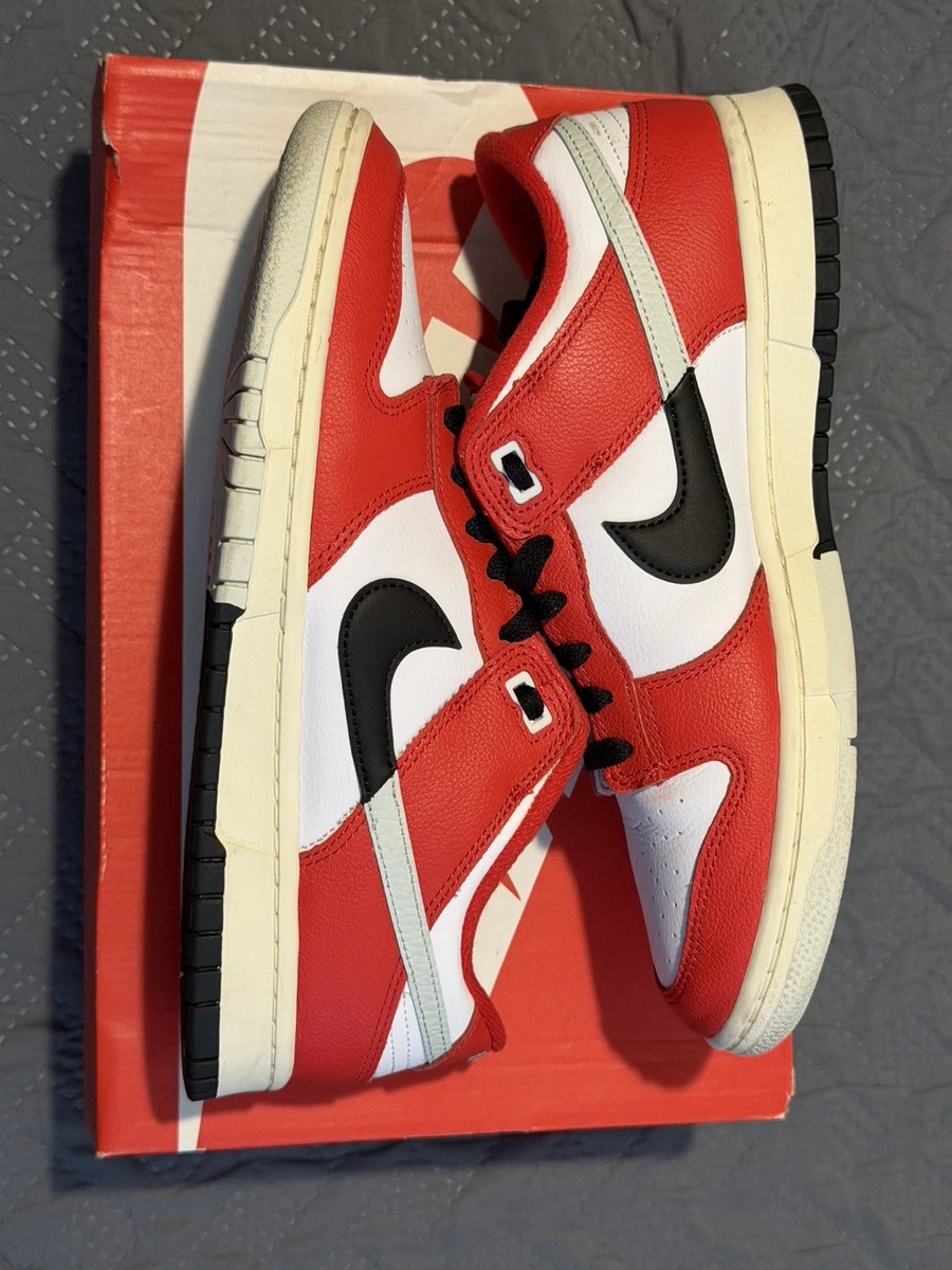 Preços baixos em Nike Dunk Low Black White Red | eBay