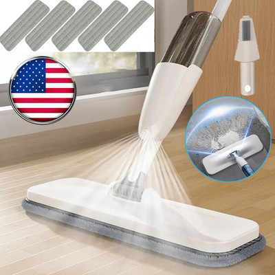 Spray Mops for Floor Cleaning with 5 Washable Pads, Wet Dry Microfiber Mop Home