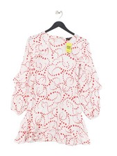 Topshop A-Line Midi Dress UK8 in White