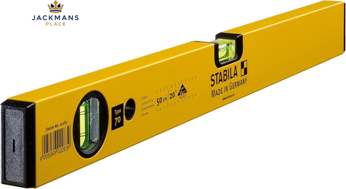 STABILA Type 70 Spirit Level, 50 cm Yellow