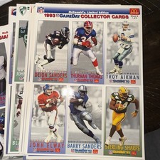 A Set Of 60 Vintage 1993 Mcdonald’s Nfl Football Game Day Collector Cards