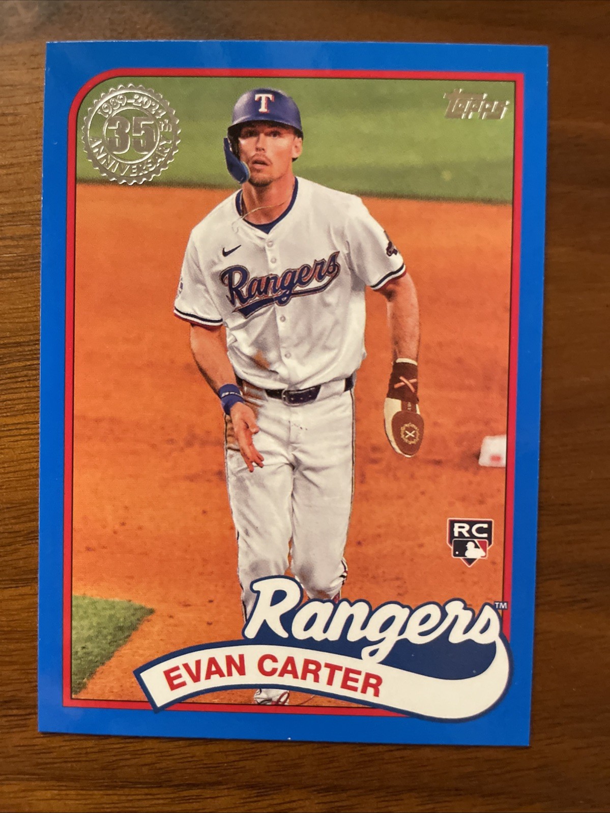 2024 Topps Update Series - 1989 Topps Baseball Evan Carter #89US-49 Blue (RC)