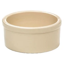 Ohio Stoneware Heavy Duty Dog Feeder Crock Bowl Dish Bristol Labeled Dog 5 in