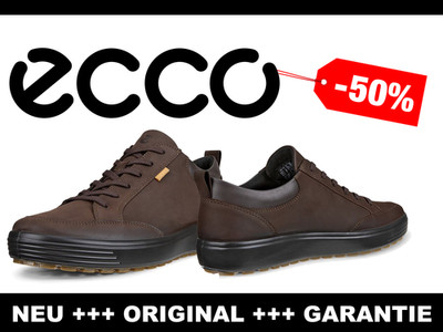 ECCO Herrenschuhe (41) Sneaker aus Nubukleder - SOFT 7 TRED - Neu - 50% auf UVP