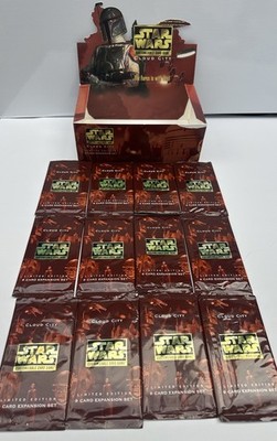 12x Star Wars CCG CLOUD CITY FACTORY SEALED PACKS mit Box